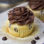 Vanilla Chocolate Chip Cupcakes with Buttercream Frosting