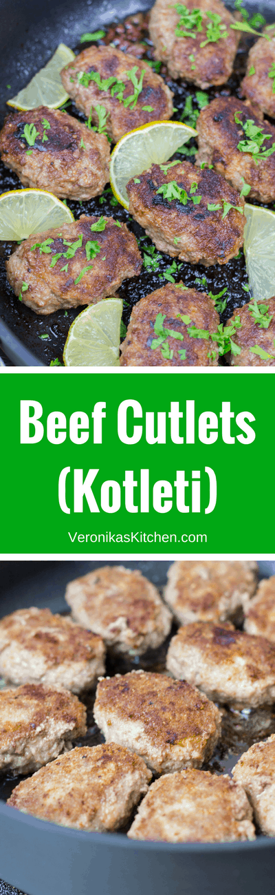 This Beef Cutlets recipe, also known as Kotleti will be great for easy dinner ideas, and a perfect meal for kids. 