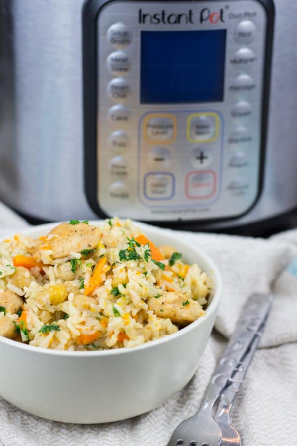 Instant Pot Chicken and Rice Pilaf - Veronika's Kitchen