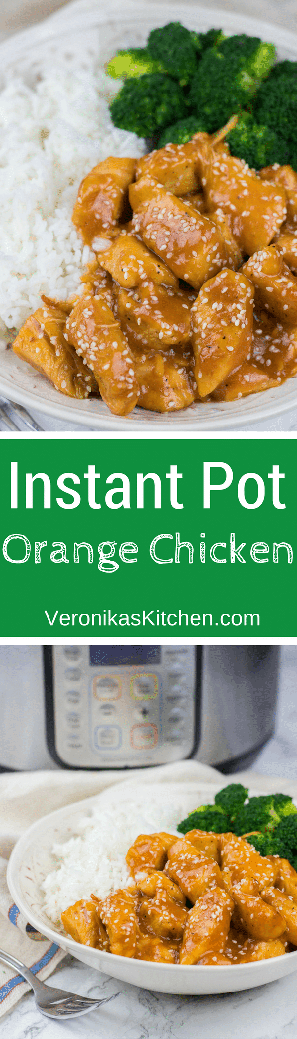 Instant Pot Orange Chicken recipe is a perfect all-in-one-pot meal that you can make in just 30 minutes. This is a perfect quick and easy dinner idea!