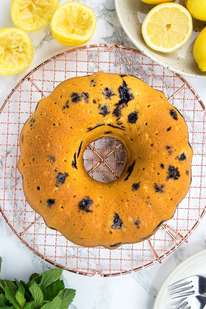 Lemon Blueberry Bundt Cake is a great summer dessert idea that is easy to make from scratch.