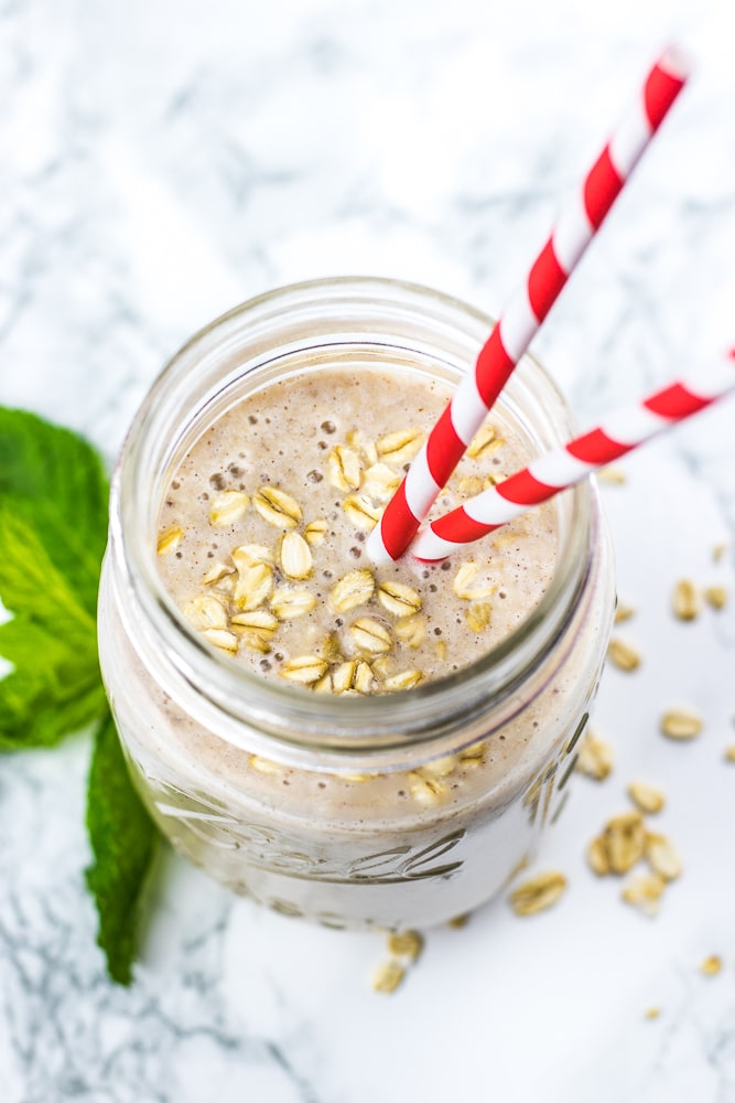 Banana Oatmeal Breakfast Smoothie is a healthy and nourishing breakfast idea for summer. 