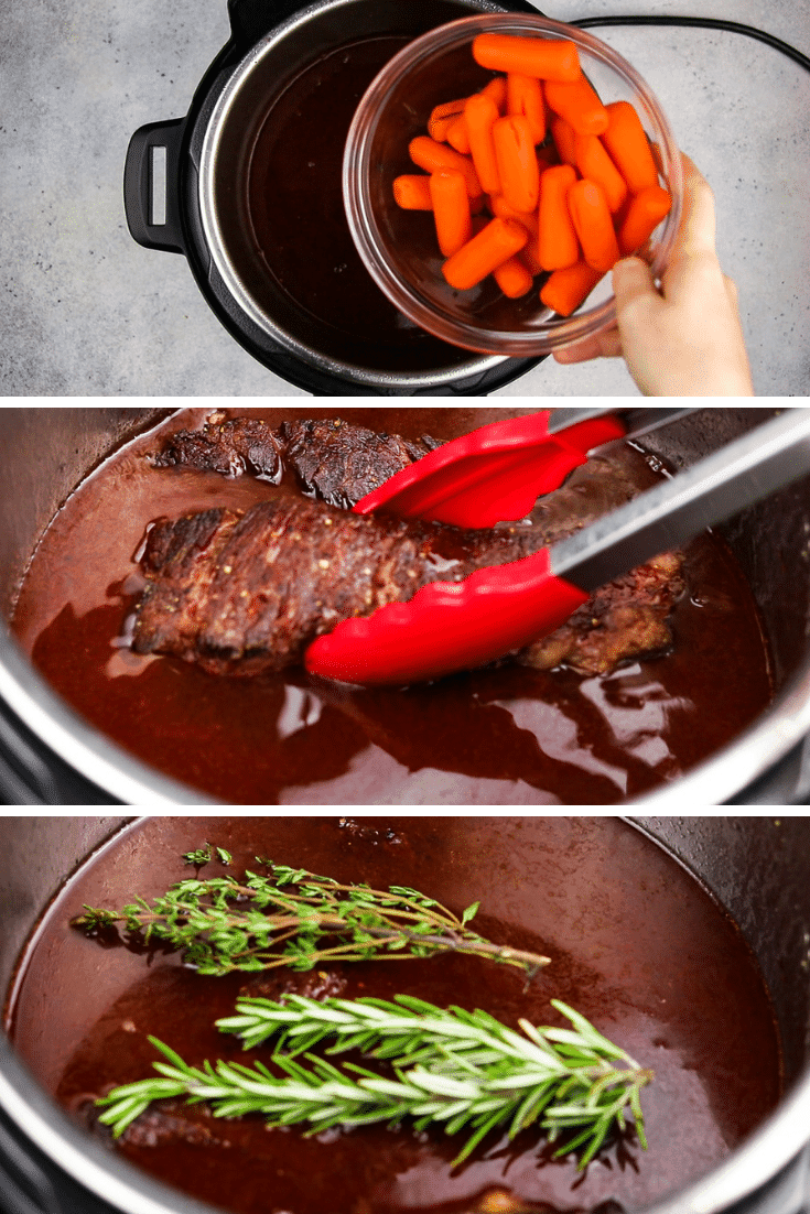 Instant Pot Short Ribs is the best and super easy recipe for juicy and tender boneless short ribs braised in red wine and cooked in your favorite pressure cooker!
