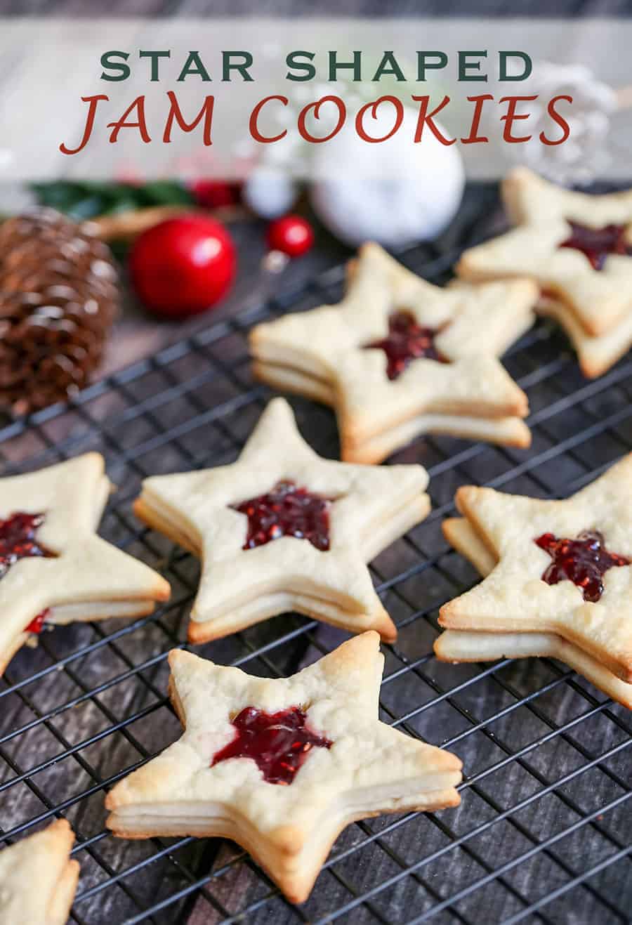 Star-Shaped Jam Cookies