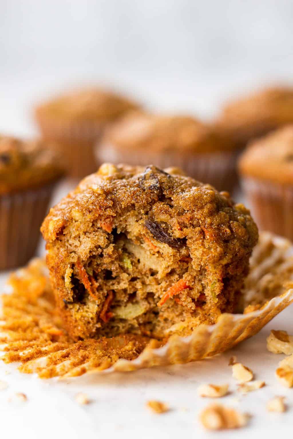 Healthy Morning Glory Muffins - Veronika's Kitchen