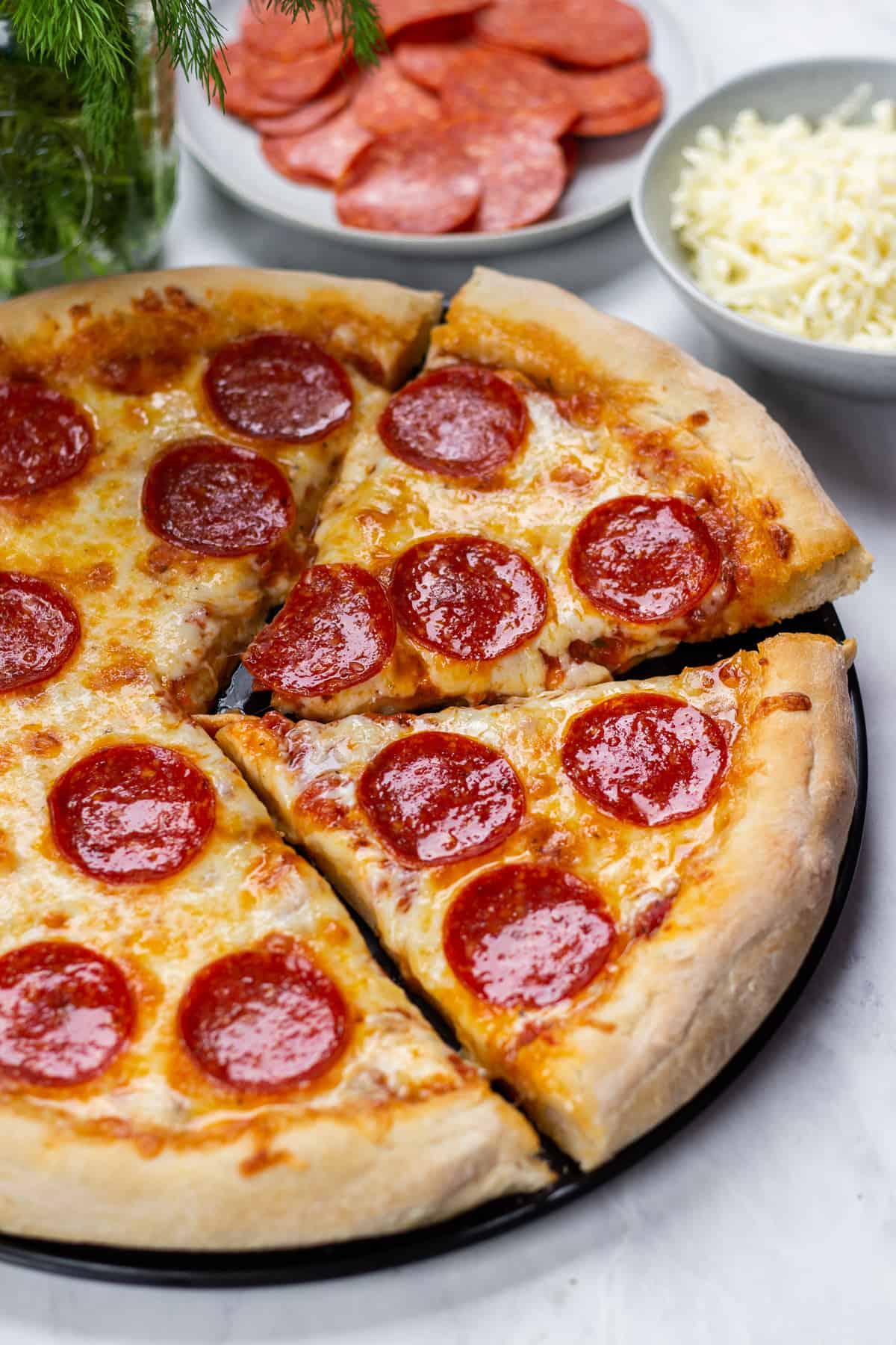 Easiest Homemade Pizza Recipe Ever (Super Cheap To Make!) - Medium Sized Family