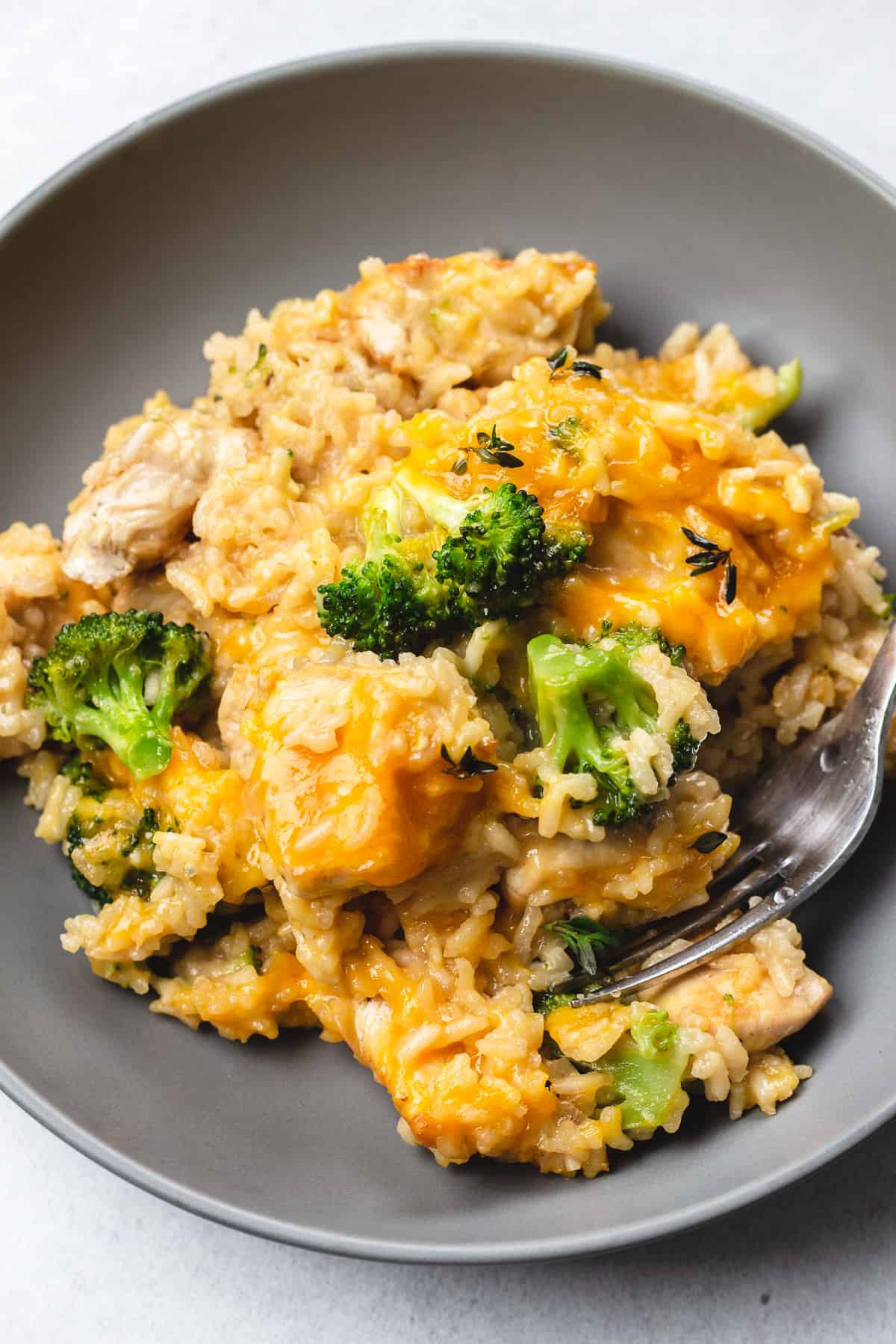 Cheesy broccoli chicken and rice casserole