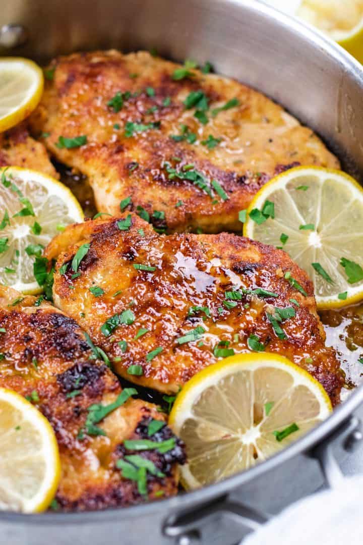 Lemon Chicken Cutlets (with Lemon Butter Sauce) - Veronika's Kitchen