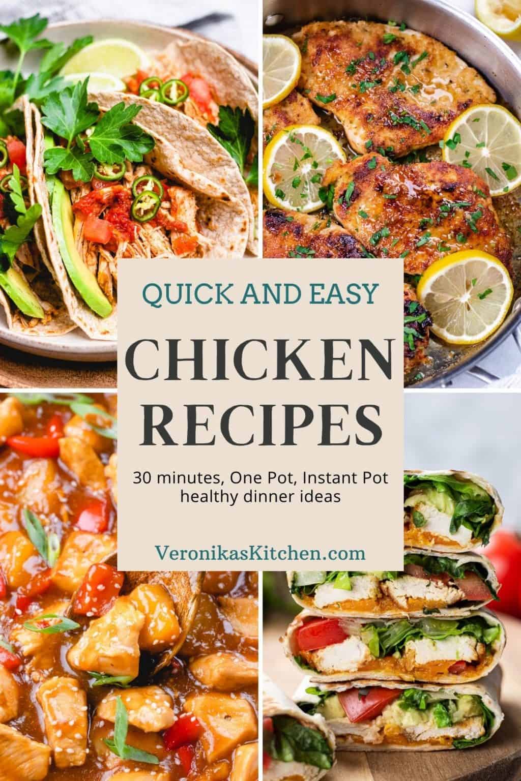 Healthy Chicken Dinner Ideas - Veronika's Kitchen