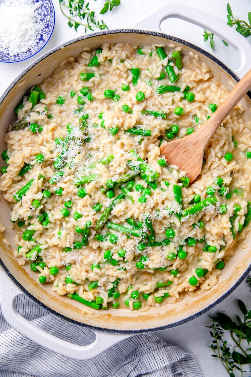 Pea and Asparagus Risotto without Wine Veronika's Kitchen