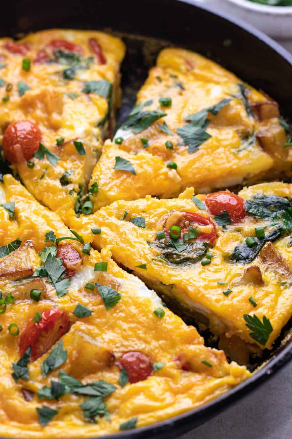 Oven Baked Potato Frittata Recipe - Veronika's Kitchen